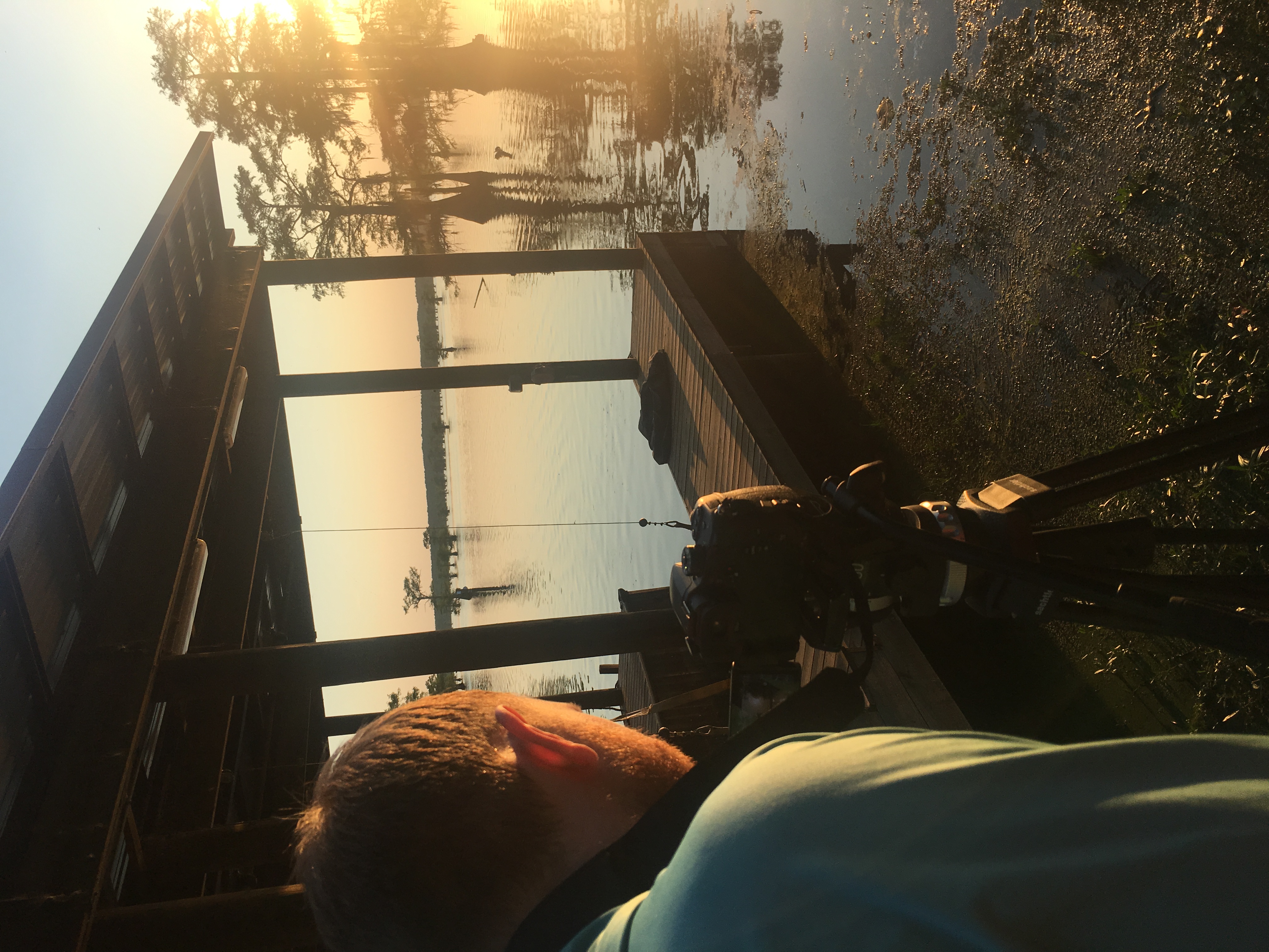 Director Rory getting sunset footage
